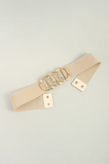 Buckle Elastic Wide Belt -