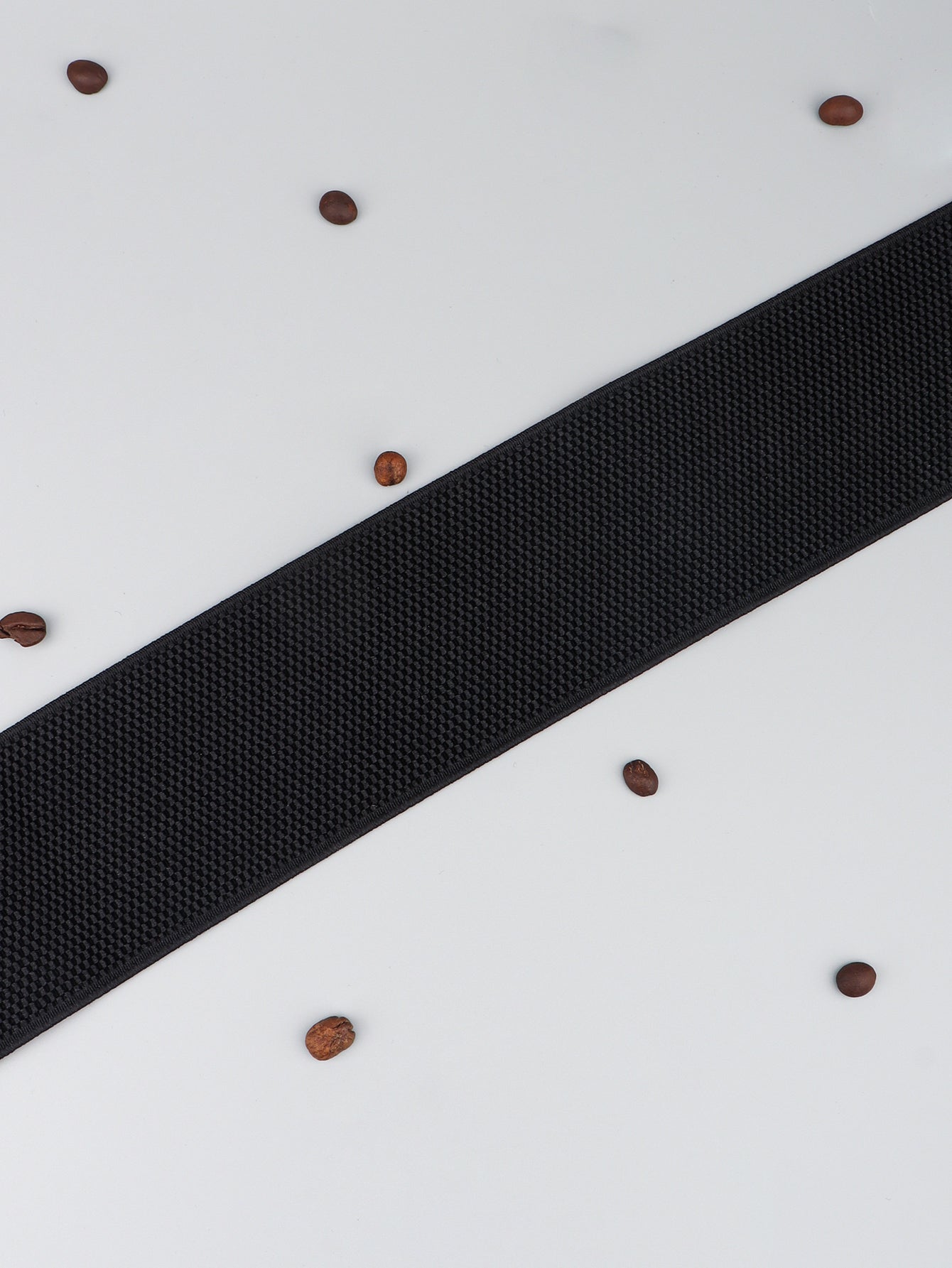 PU Elastic Wide Belt with Alloy Buckle -