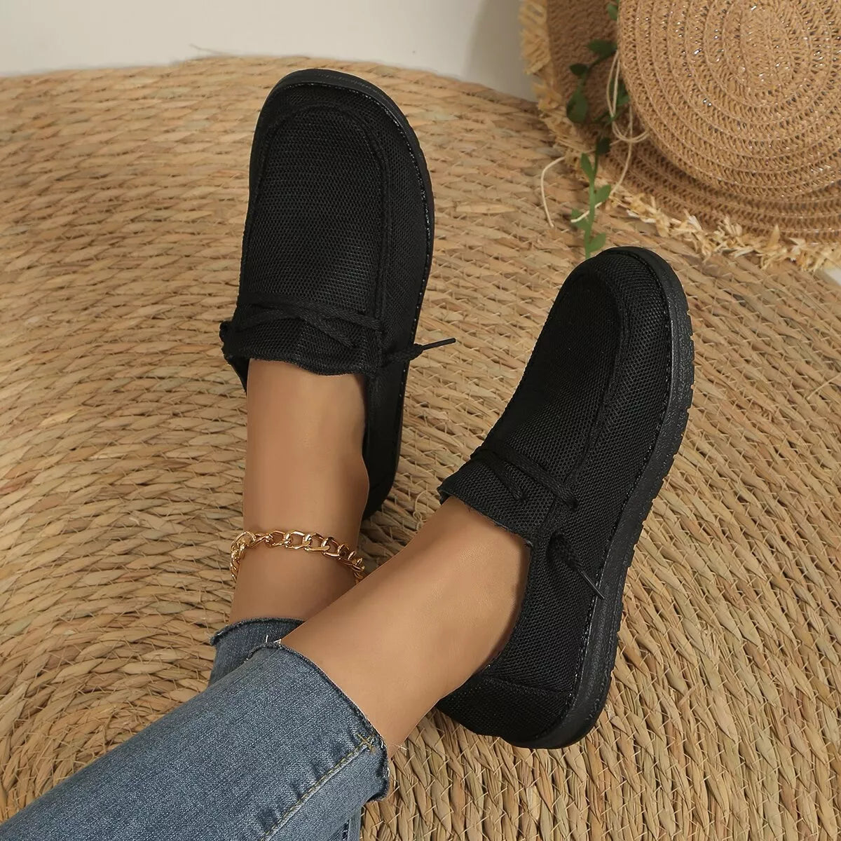 Round Toe Slip-Ons -