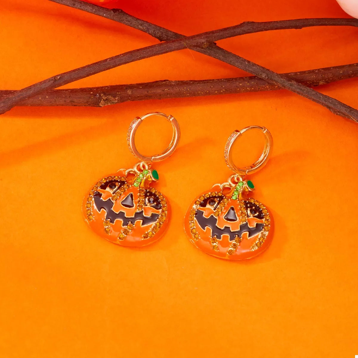 Pumpkin Drop Earrings -