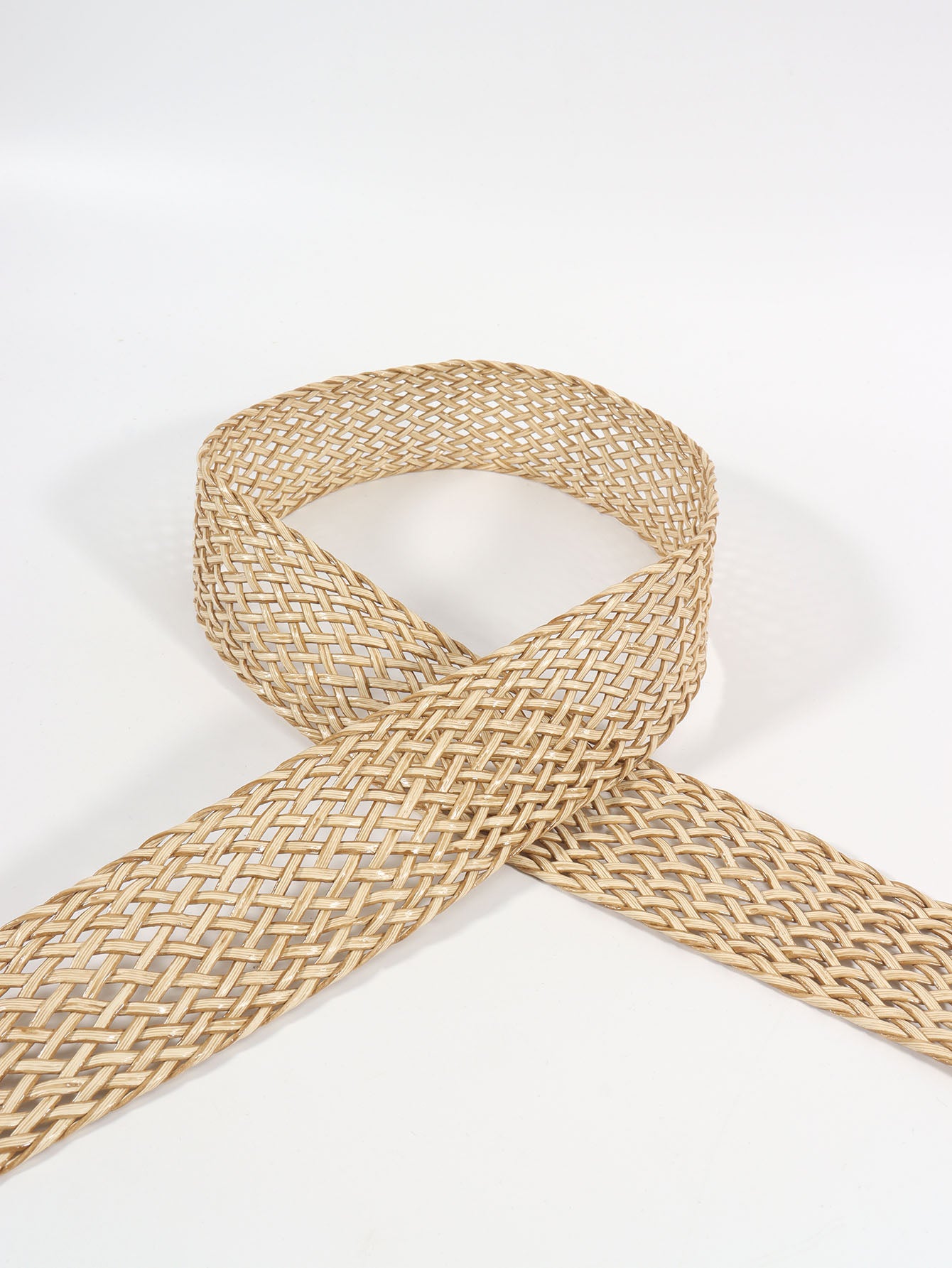 Irregular Buckle Braid Belt -