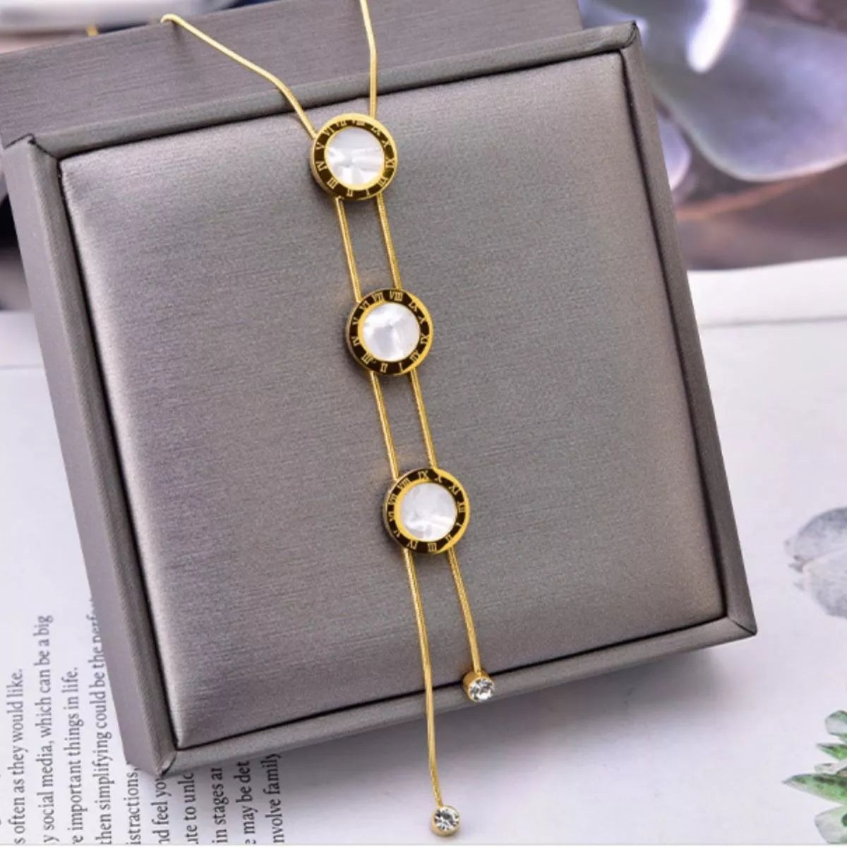 Gold-Plated Shell Jewelry Set -