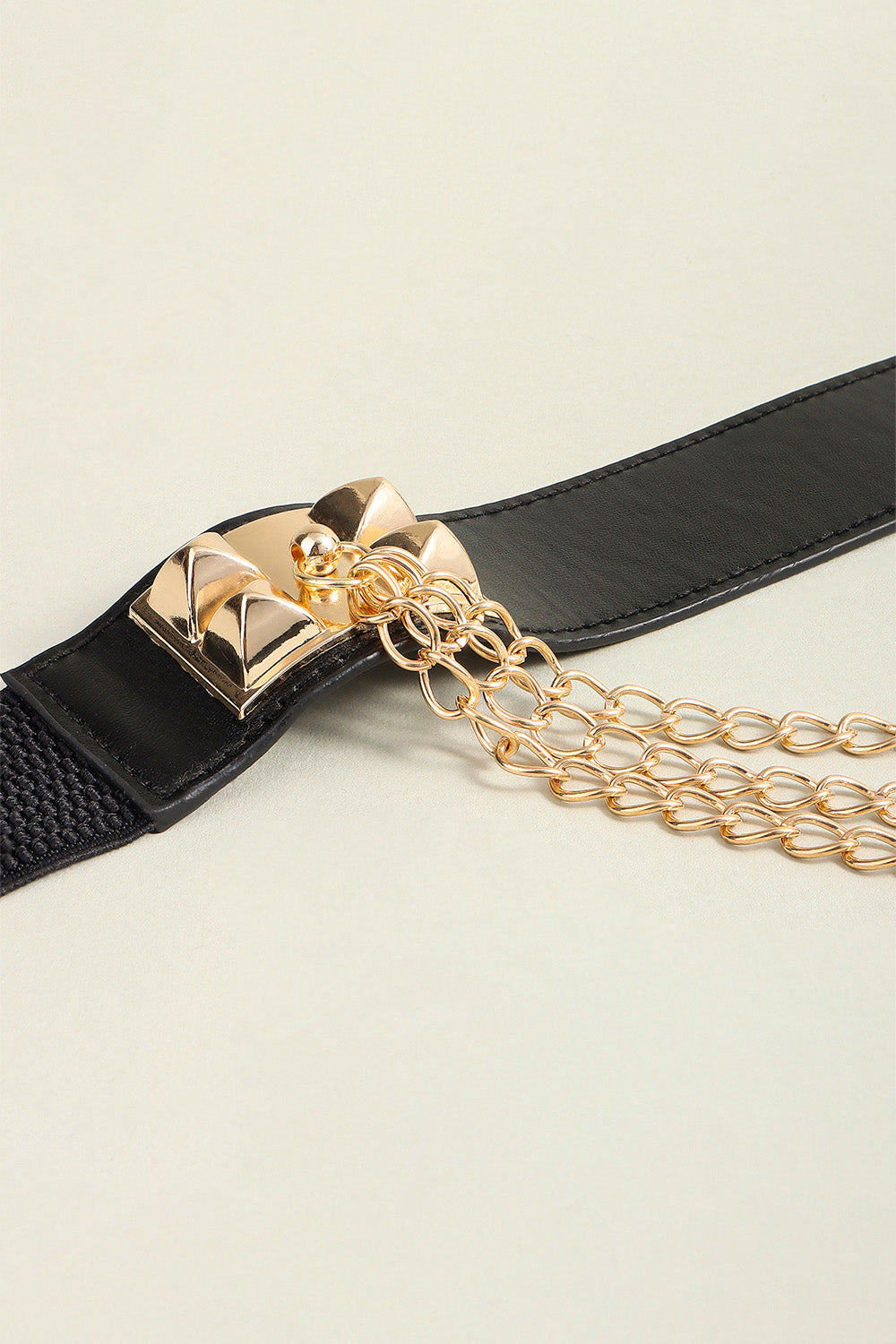 Elastic Belt with Chain -
