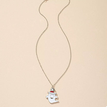 Cute Ghost Pendant Necklace -