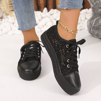 Hollow Out Platform Sneakers -