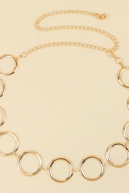 Circle Ring Chain Belt -