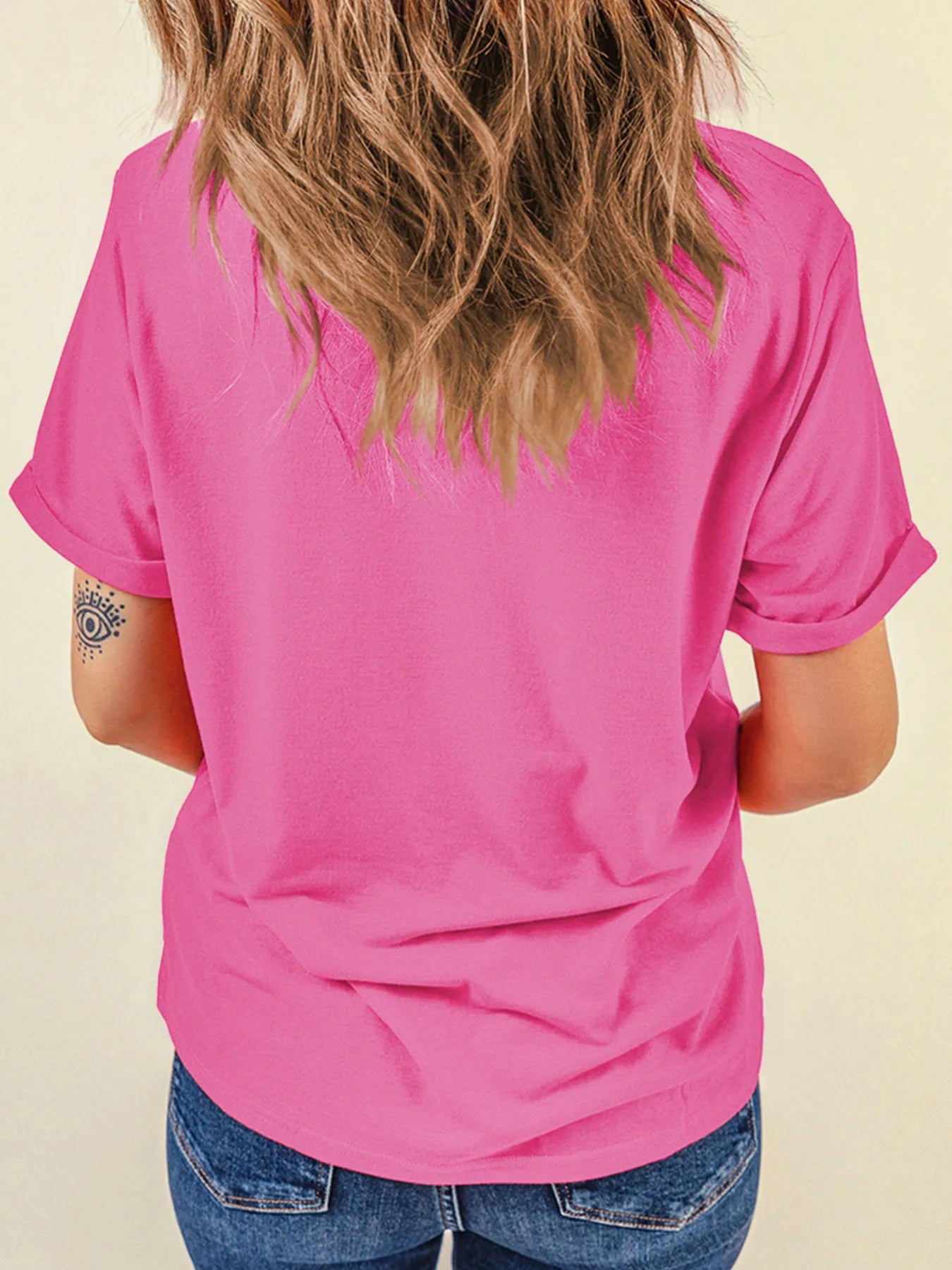 Ghost Graphic Round Neck T-Shirt -