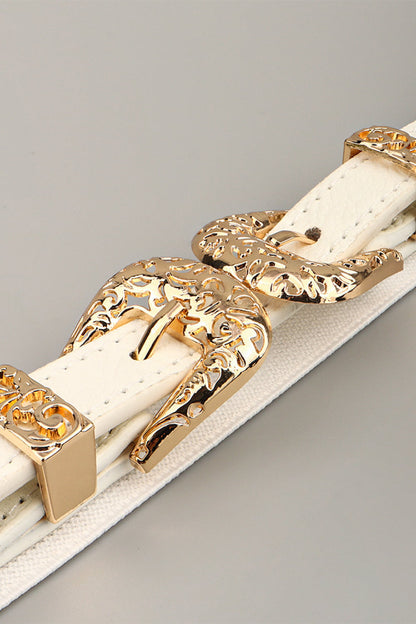 Double Buckle Elastic Belt -