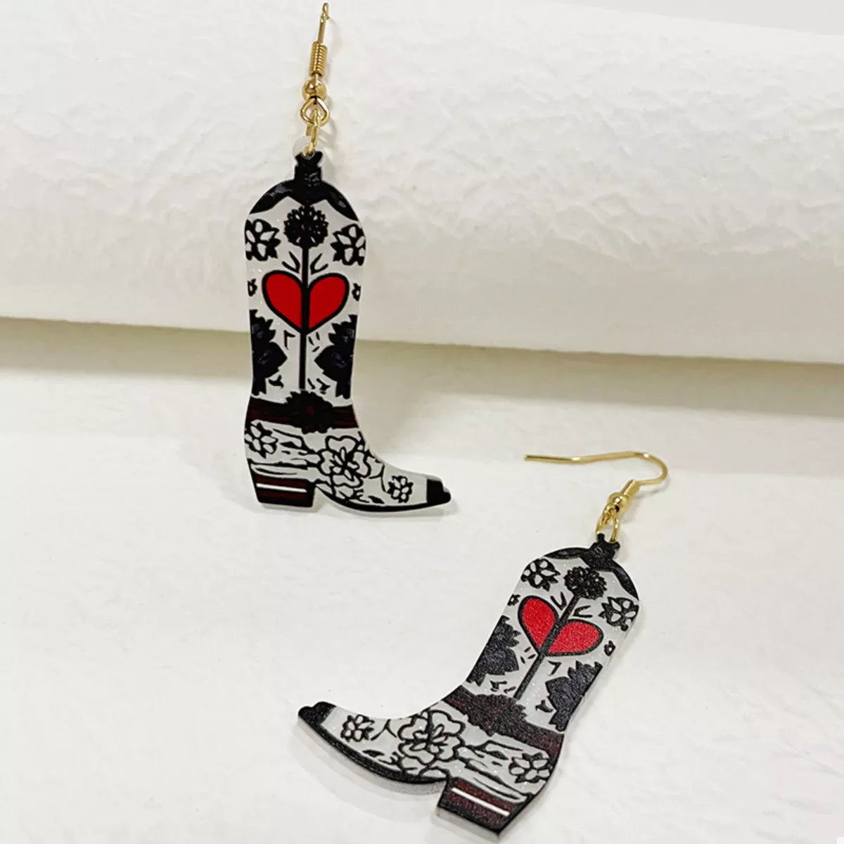 Cowboy Boot Dangle Earrings -