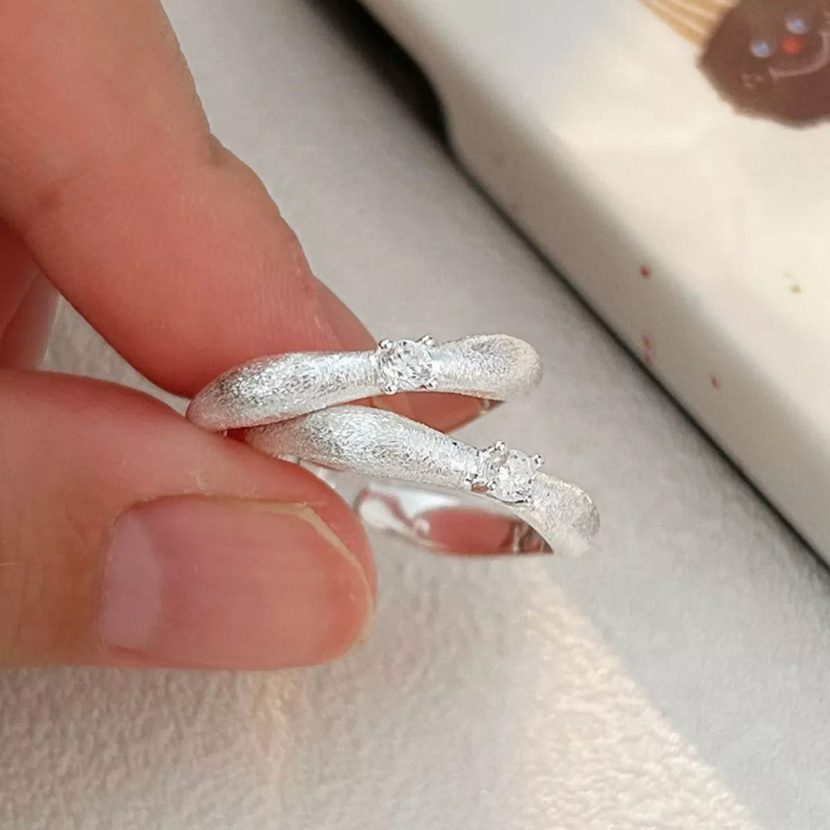 Sterling Silver Zircon Ring - Silver One Size