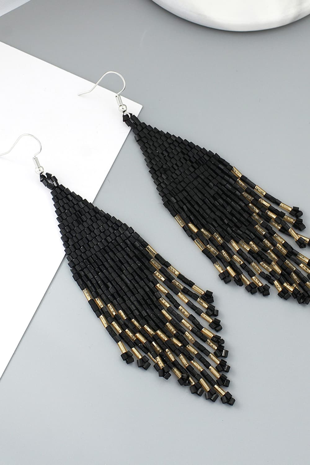 Beaded Dangle Earrings -