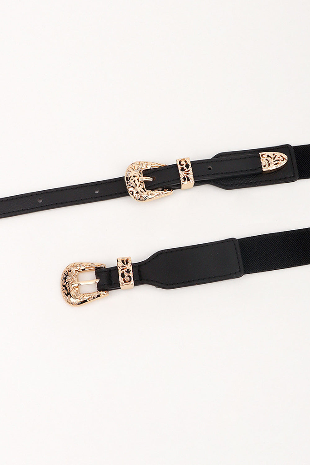 Double Buckle Elastic Belt -