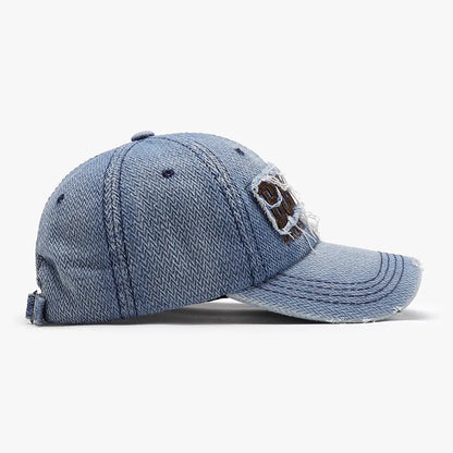 Letter Adjustable Cotton Baseball Cap -