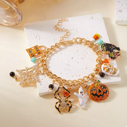 18K Gold-Plated Halloween Theme Bracelet -