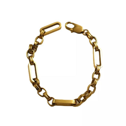 Chunky Gold Chain Link Bracelet -