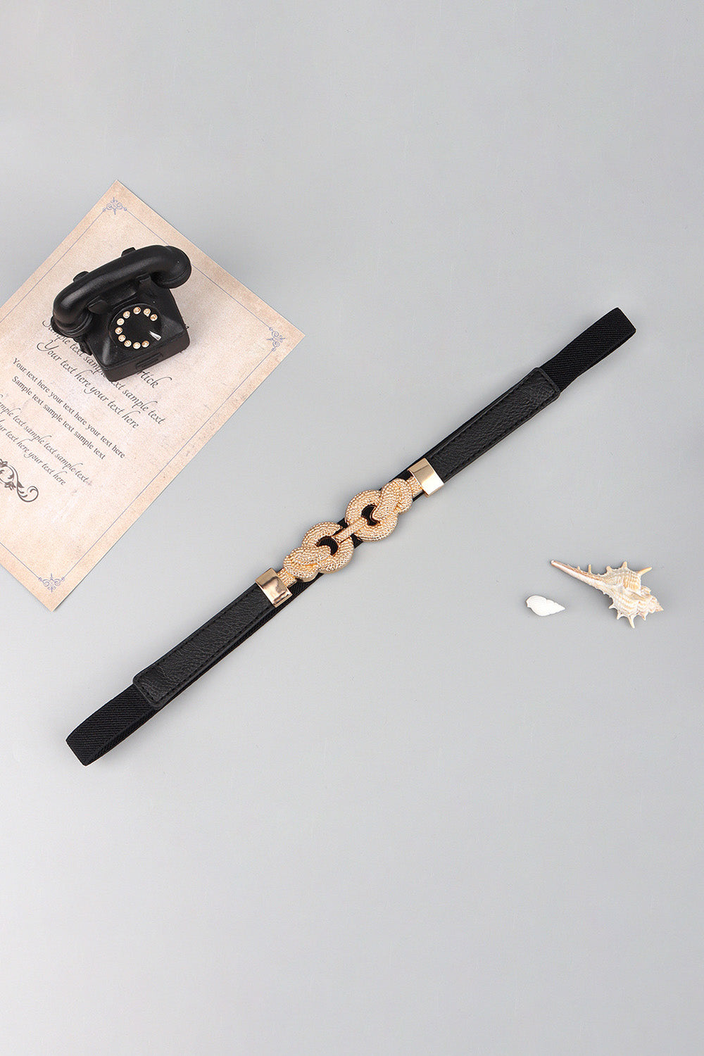 Buckle PU Leather Belt -