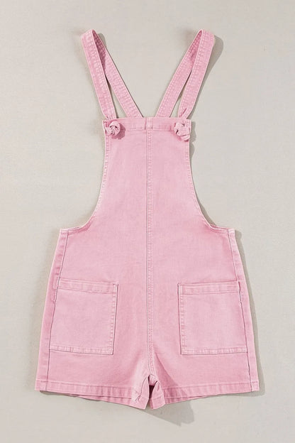 Knot Straps Denim Overalls -