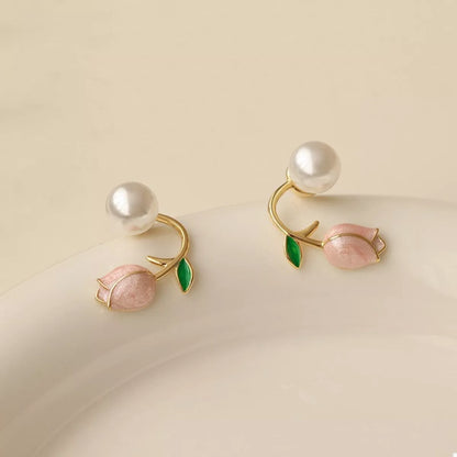 Flower Stud Earrings - Style A One Size