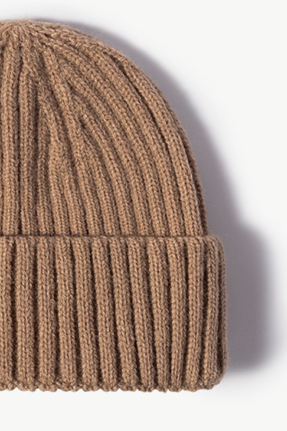 Rib-Knit Cuff Beanie -