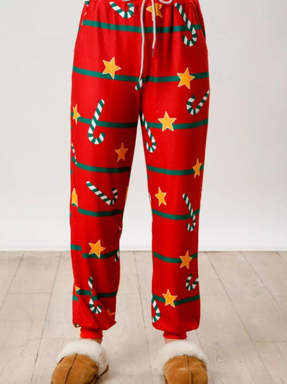 Christmas Long Sleeve Top and Pants Lounge Set -