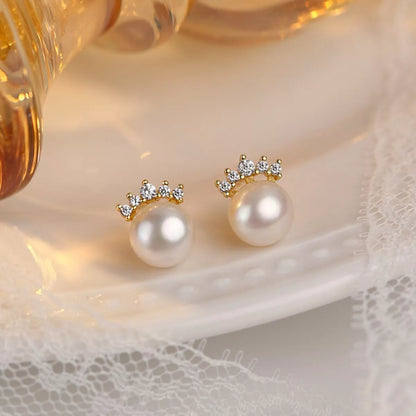 Freshwater Pearl Stud Earrings -
