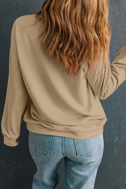 Pumpkin Graphic Long Sleeve Sweatshirt -