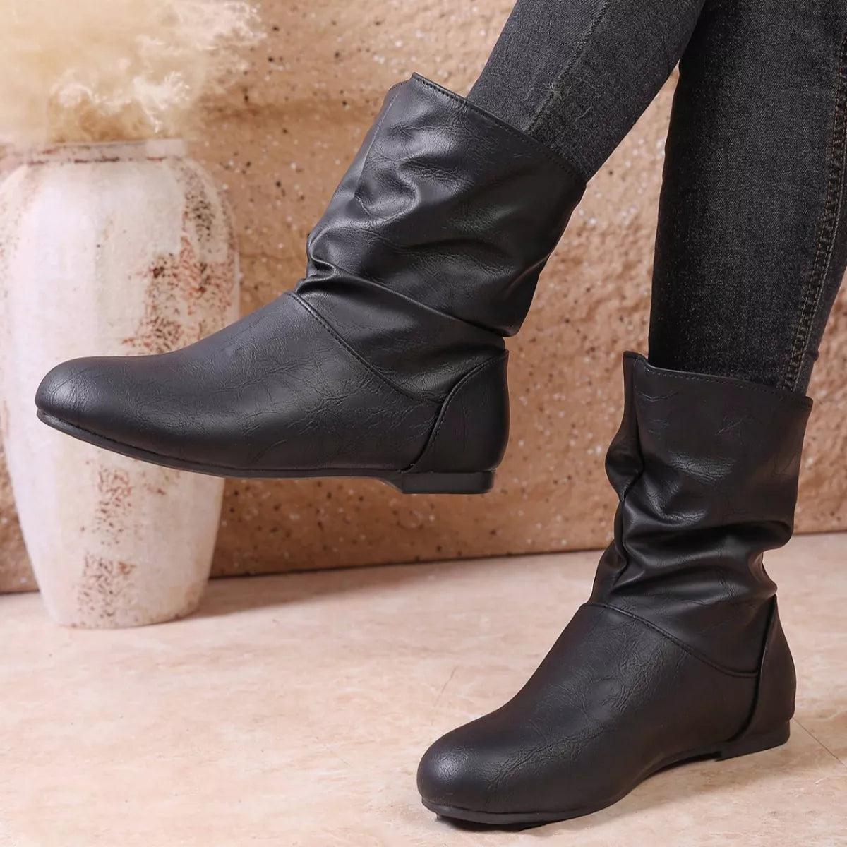 Flat Ankle Boots -