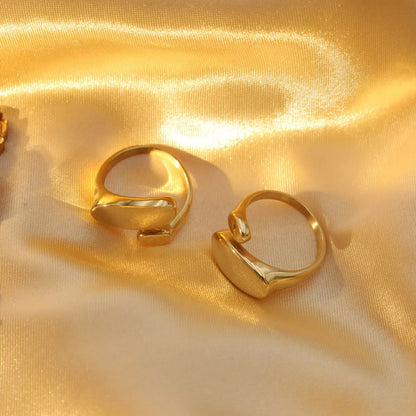 18K Gold-Plated Bypass Ring -