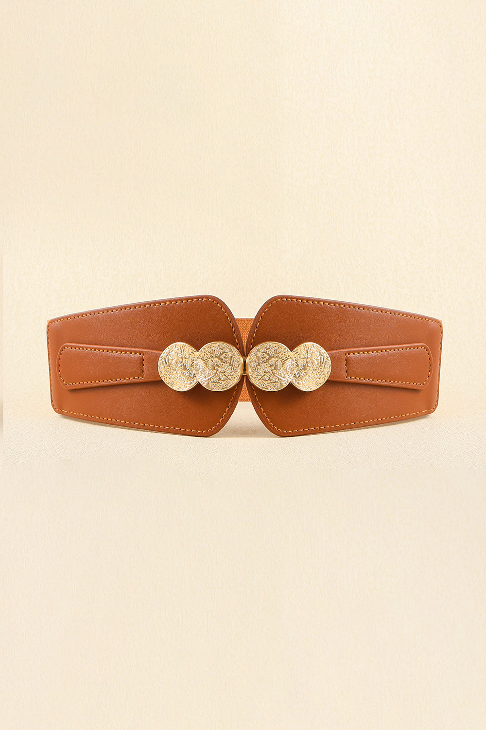 Alloy Buckle Elastic Belt -