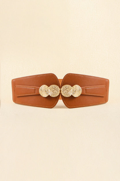 Alloy Buckle Elastic Belt -