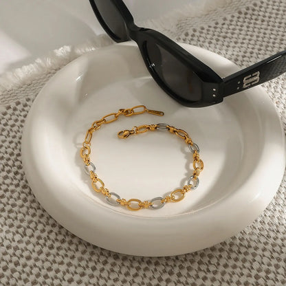 Two-Tone Chain Link Jewelry Set -