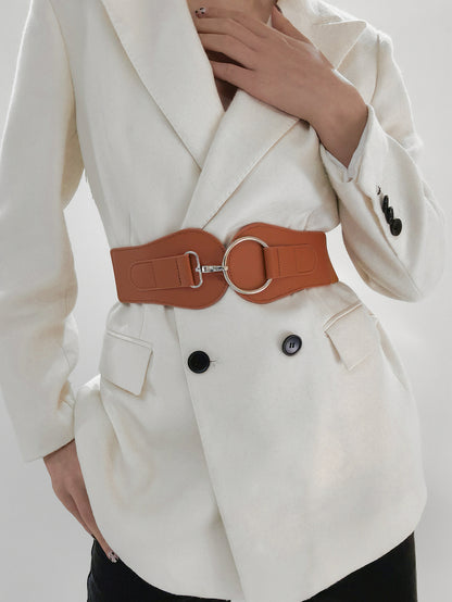 PU Elastic Wide Belt -
