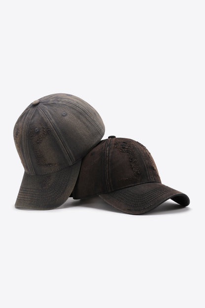 Distressed Adjustable Baseball Cap -