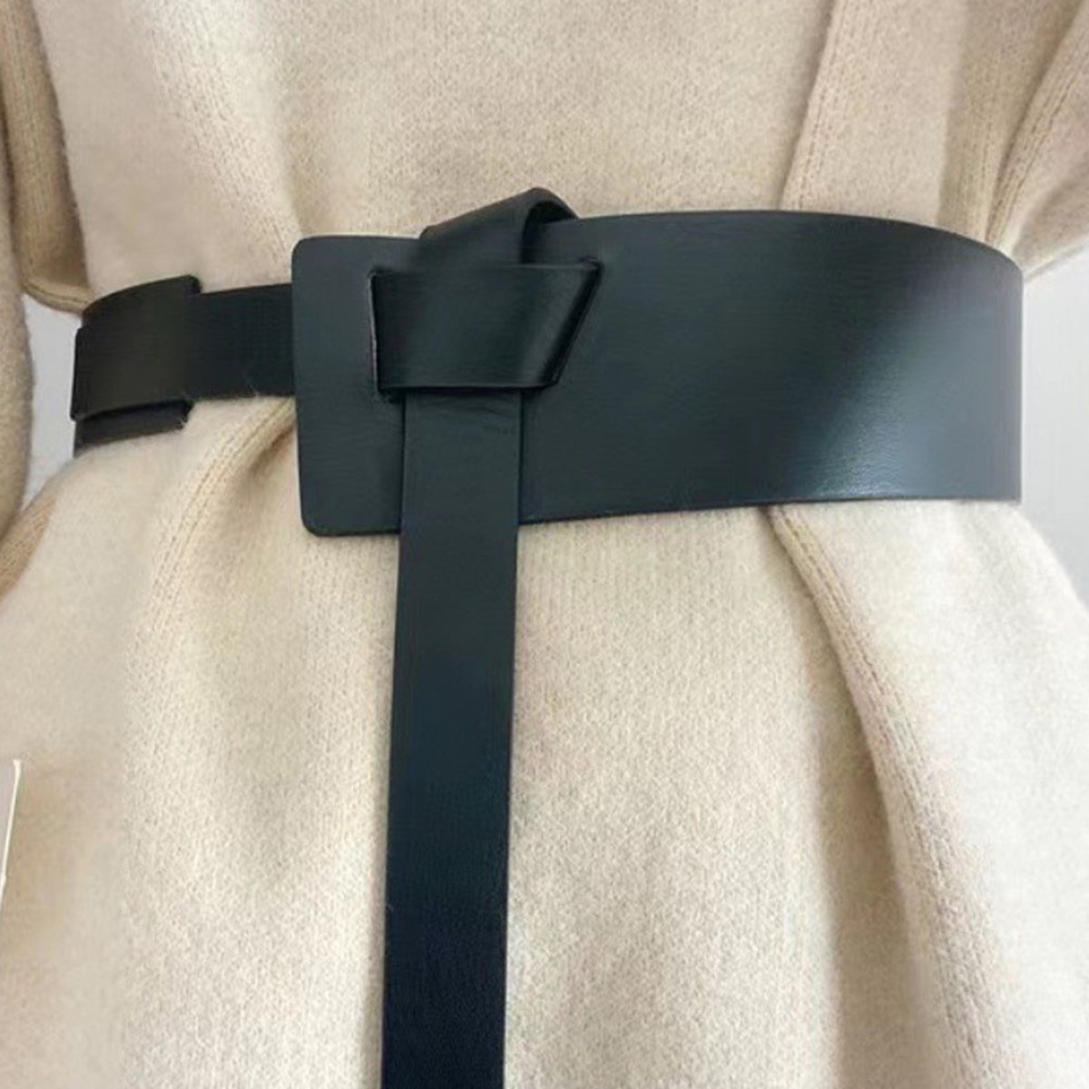 Knot Detail PU Belt -