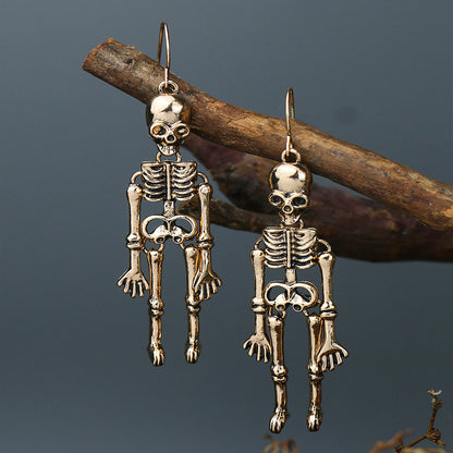 Skeleton Alloy Earrings -