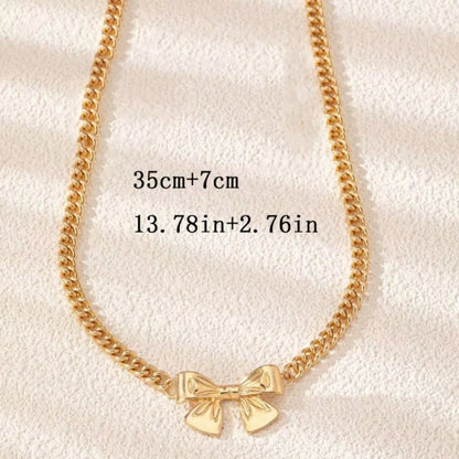 Bowknot Chain Necklace -