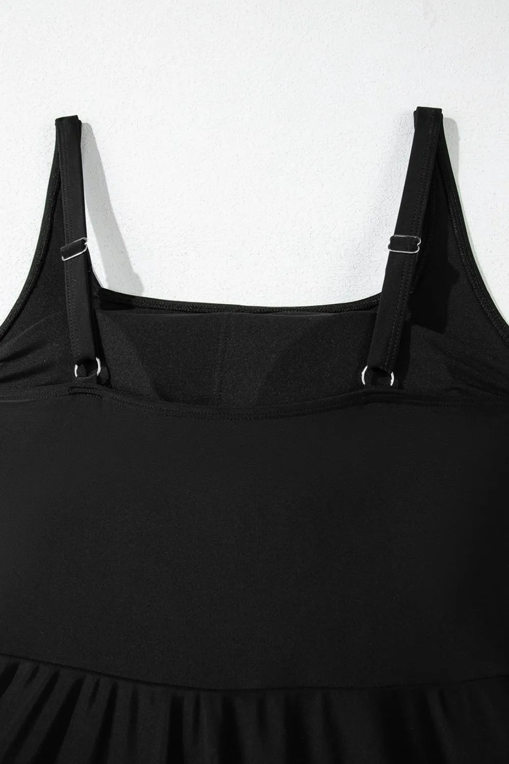 Side Tied Waist A-line One-Piece Swim Dress -