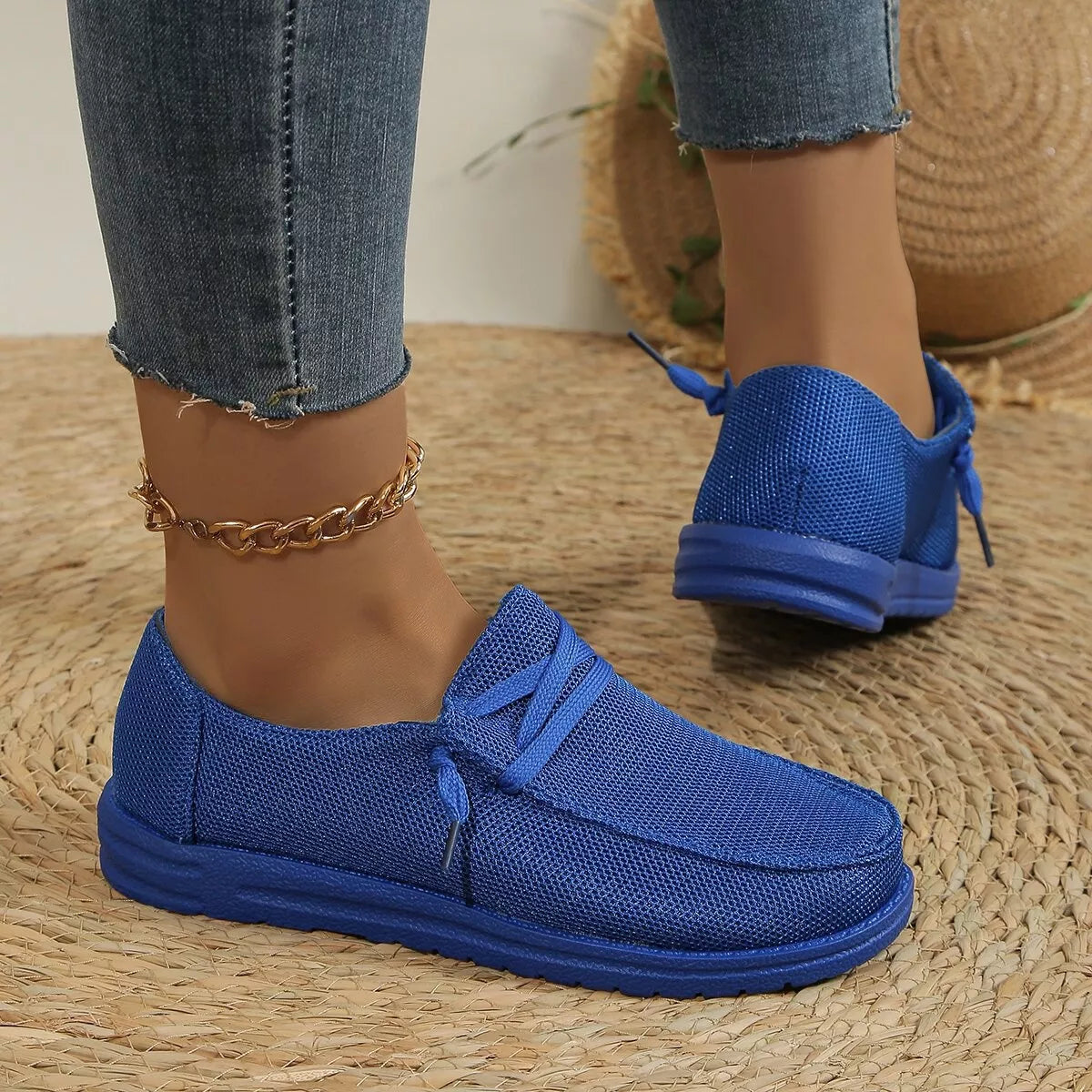 Round Toe Slip-Ons -