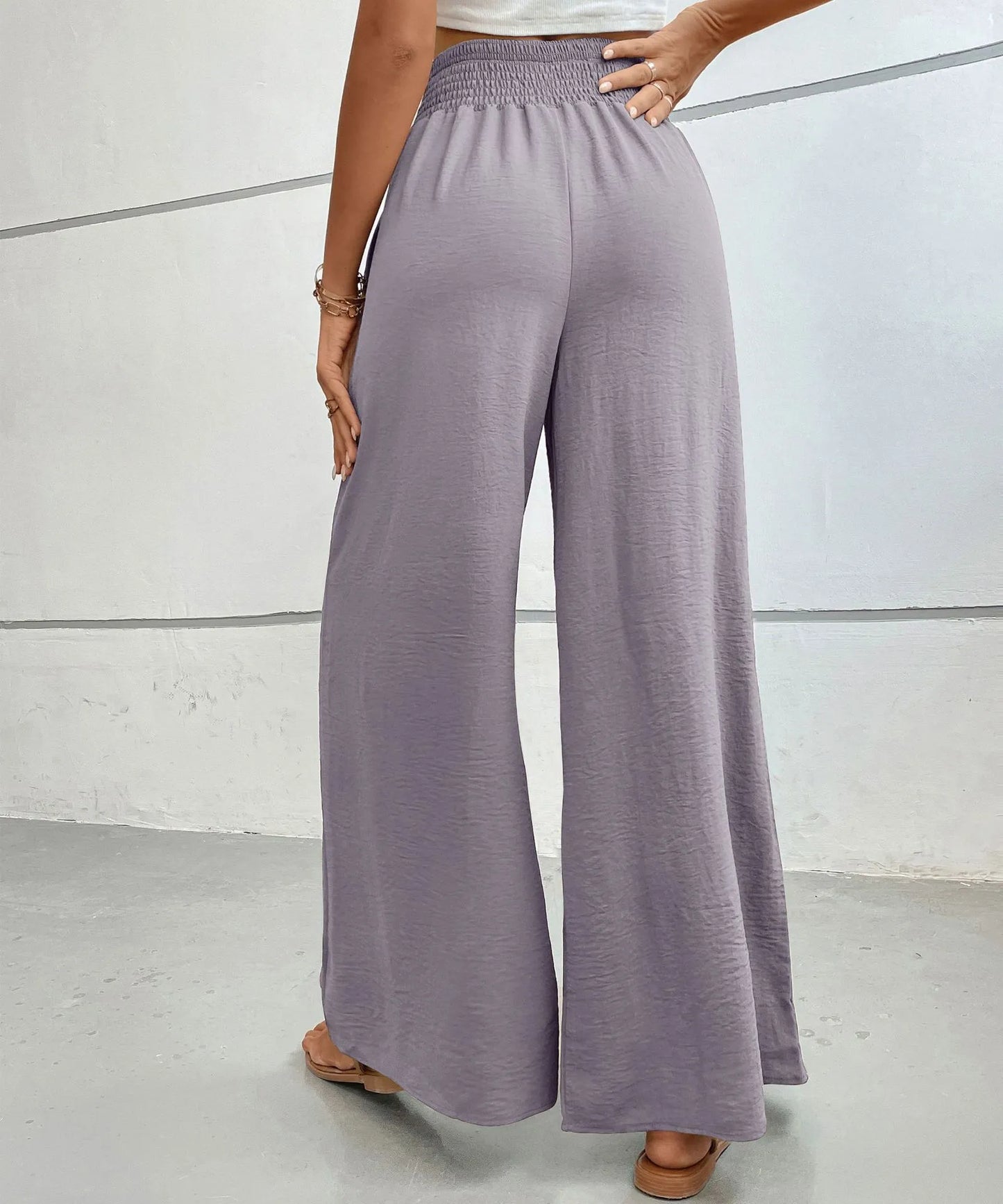 High-Waisted Wide Leg Pants -