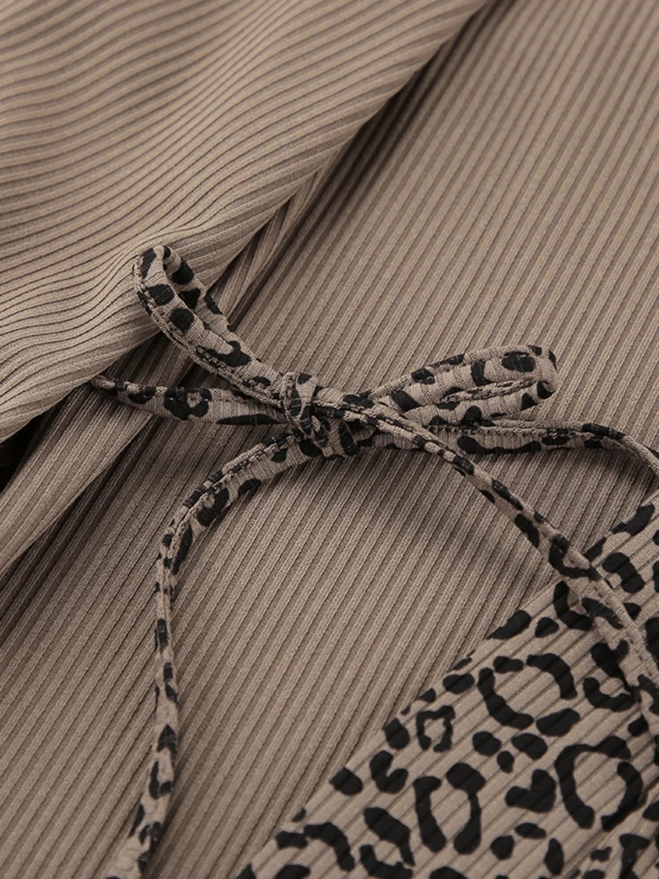 Leopard Cami Cardigan and Shorts 3-Piece Set -