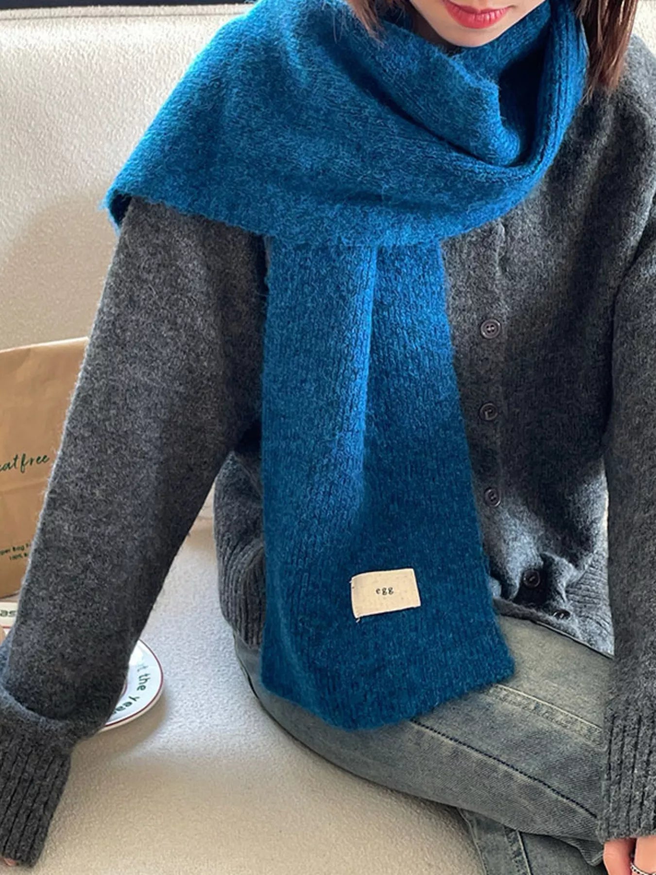 Cozy Knitted Winter Scarf -
