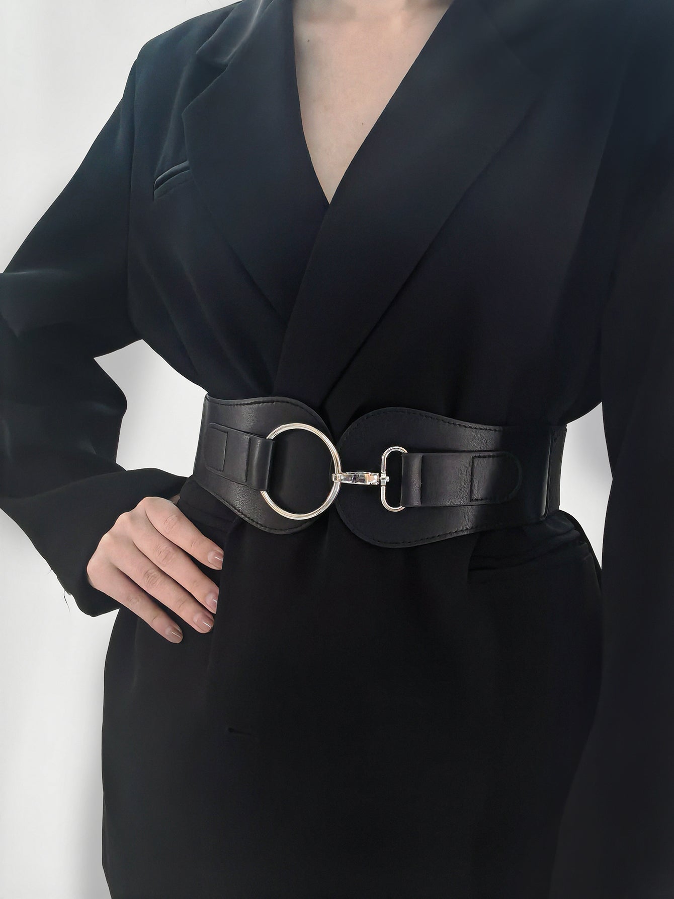 PU Elastic Wide Belt -