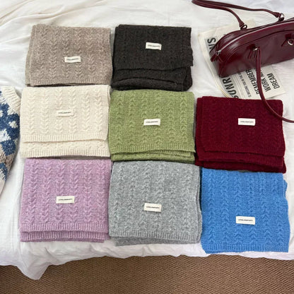 Texture Knit Winter Scarf -