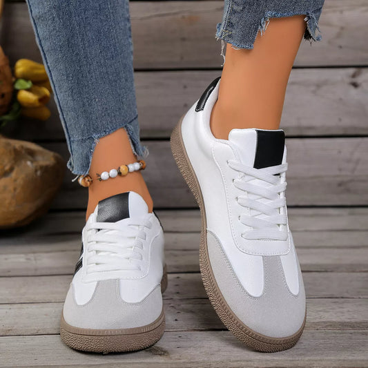 Lace Up Casual Sneakers - White