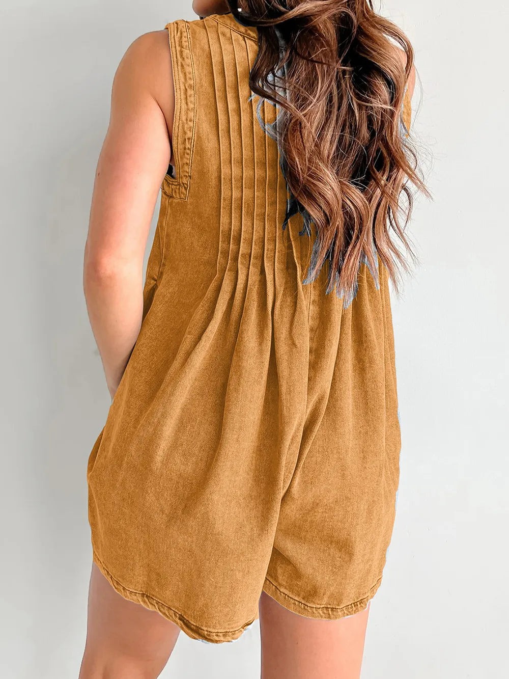 Tied Romper with Pockets -