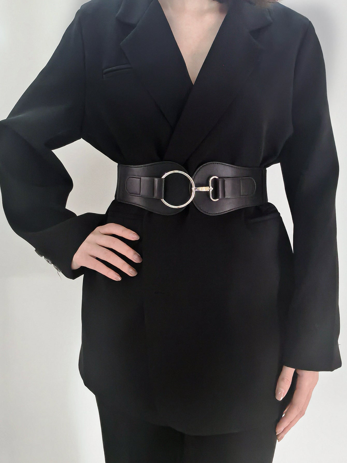 PU Elastic Wide Belt -