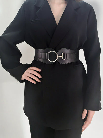 PU Elastic Wide Belt -