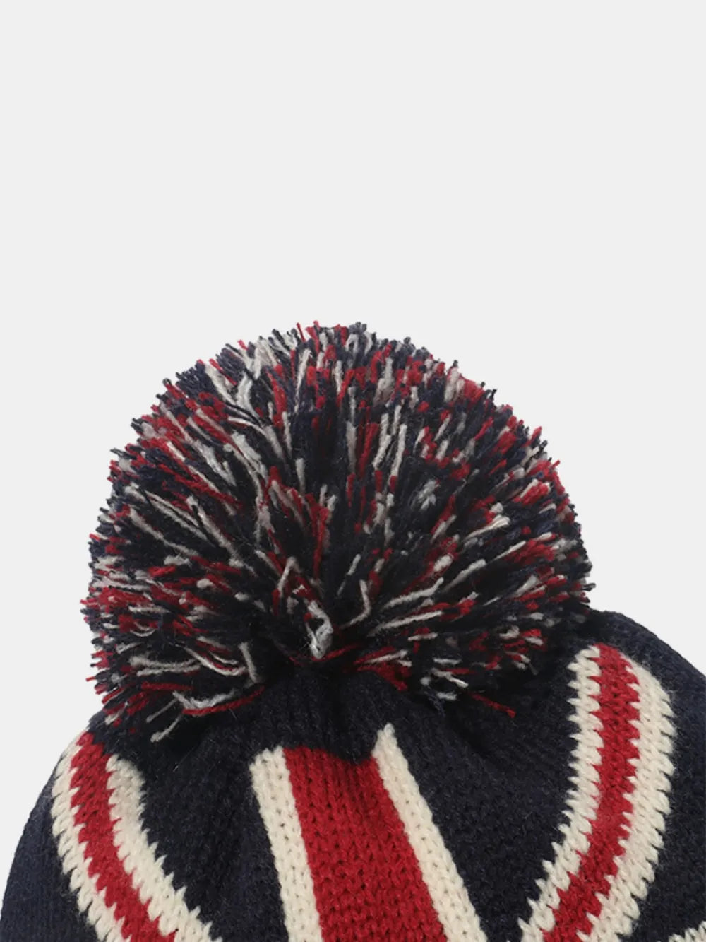 Roll Rim US Flag Knit Hat -