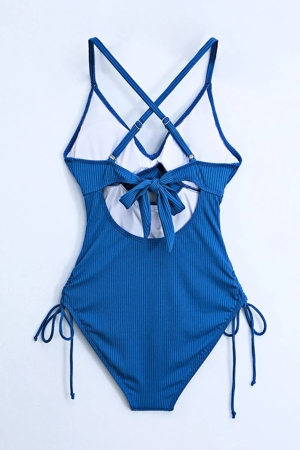 Cutout V-Neck Spaghetti Strap One-Piece Swimwear -
