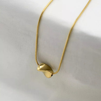 Stainless Steel Chain Necklace - Gold One Size